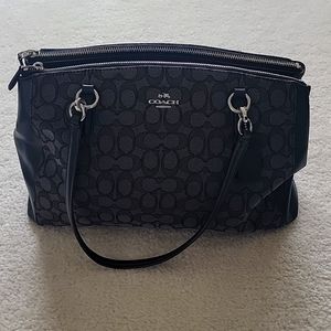 Coach Black and Gray Purse